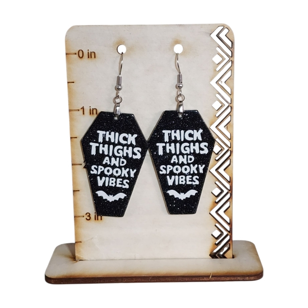 Spooky Sass Acrylic Drop Earrings